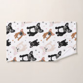 Franse Bulldogs en Polka Dots Cute Frenchies Bad Handdoek (Handdoek)