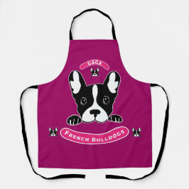 Franse Bulldogs - Funny Little French Gaga Dogs Schort