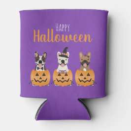 Franse Bulldogs Happy Halloween Blikjeskoeler