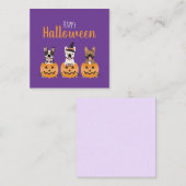 Franse Bulldogs Happy Halloween Sign Notitiekaartje (Voorkant / Achterkant)