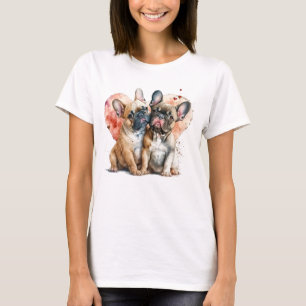 Franse Bulldogs in Love T-shirt