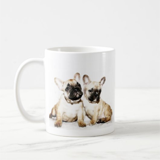 Franse Bulldogs Koffiemok (Links)
