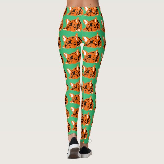 Franse Bulldogs Leggings (Achterkant)