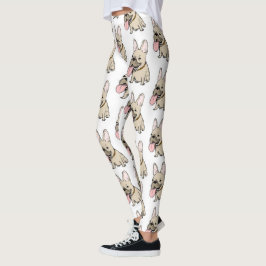 Franse Bulldogs Pattern Funny Frenchie Hondenliefh Leggings