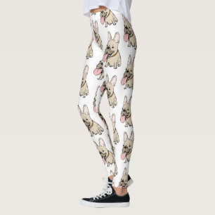 Franse Bulldogs Pattern Funny Frenchie Hondenliefh Leggings