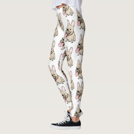 Franse Bulldogs Pattern Funny Frenchie Hondenliefh Leggings (Links)