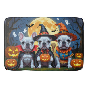 Franse Bulldogs Pompoen Halloween Grappig Badmat
