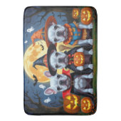 Franse Bulldogs Pompoen Halloween Grappig Badmat (Voorkant Verticaal)