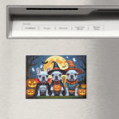 Franse Bulldogs Pompoen Halloween Grappig Magneet (Insitu (Vaatwasser))