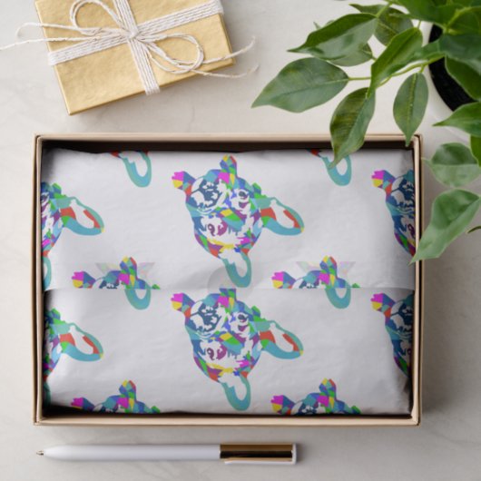 Franse Bulldogs Puppy Tissuepapier (Geschenk)