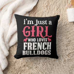 Franse Bulldogs Quote Kussen