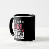 Franse Bulldogs Quote Mok (Voorkant links)