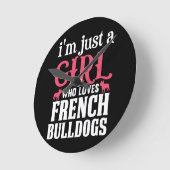 Franse Bulldogs Quote Ronde Klok (Hoek)
