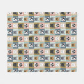 Franse Bulldogs schattige deken - beste deken (Voorkant (Horizontaal))