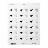 Franse Bulldogs Serie Cool Boy Etiket (Full Sheet)