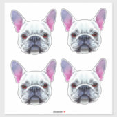 Franse Bulldogs Sticker (Vel)