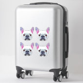 Franse Bulldogs Sticker (Koffer)