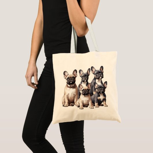 Franse Bulldogs Tote Bag (Voorkant (product))