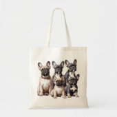 Franse Bulldogs Tote Bag (Voorkant)