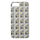 Franse Bulldogs visgraat grijs Case-Mate iPhone Case (Achterkant)