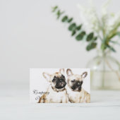 Franse Bulldogs Visitekaartje (Staand voorkant)