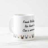 Franse Bulldogs zijn als franse frietjes! Koffiemok (Voorkant links)