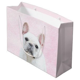 Franse bulledog (crème/wit) schilderen - hondenku groot cadeauzakje