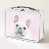 Franse bulledog (crème/wit) schilderen - hondenkun (Voorkant)