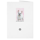 Franse bulledog (crème/wit) schilderen - hondenkun (Achterkant)