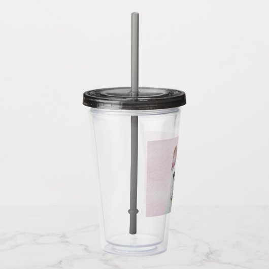 Franse bulledog (crème/wit) schilderen - hondenkun acryl drinkbeker (Rechts)