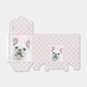 Franse bulledog (crème/wit) schilderen - hondenkun bedankdoosjes (Uitgevouwen)