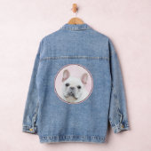 Franse bulledog (crème/wit) schilderen - hondenkun denim jacket (Hangar)