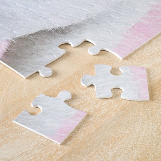 Franse bulledog (crème/wit) schilderen - hondenkun legpuzzel (Zijkant)