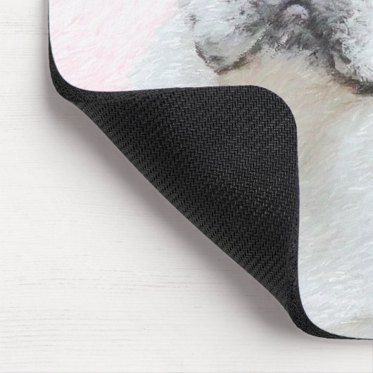 Franse bulledog (crème/wit) schilderen - hondenkun muismat (Hoek)