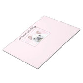 Franse bulledog (crème/wit) schilderen - hondenkun notitieblok (Schuin)