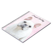 Franse bulledog (crème/wit) schilderen - hondenkun notitieboek (Linkerzijde)