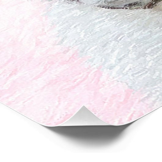 Franse bulledog (crème/wit) schilderen - hondenkun perfect poster (Hoek)