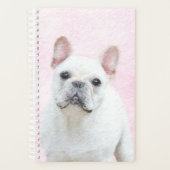 Franse bulledog (crème/wit) schilderen - hondenkun planner (Voorkant)