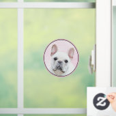 Franse bulledog (crème/wit) schilderen - hondenkun raamsticker (Huis)