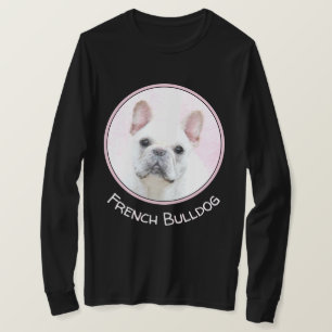 Franse bulledog (crème/wit) schilderen - hondenkun t-shirt