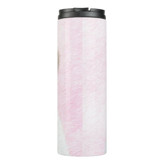 Franse bulledog (crème/wit) schilderen - hondenkun thermosbeker (Achterkant)