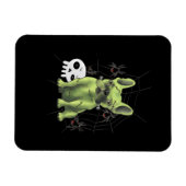 Franse bulledog is miserbaar met spider Gift Magneet (Horizontaal)