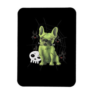 Franse bulledog is miserbaar met spider Gift Magneet
