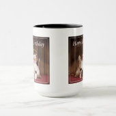 Franse bulledog met Birthday Cupcake Mok (Midden)