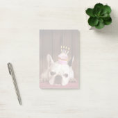 Franse bulledog met Birthday Cupcake Post-it® Notes (Kantoor)
