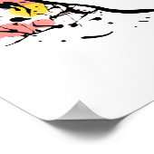 Franse bulledog met hond die hond met schilderacht poster (Hoek)