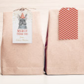 Franse bulledog met Pet Red Gift Labels Cadeaulabel