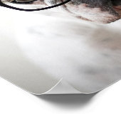 Franse bulledog met zwarte oogbril poster (Hoek)