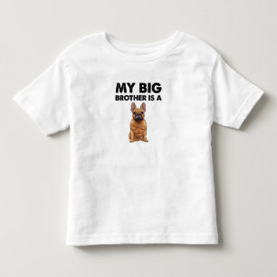 Franse bulledog Mijn grote broer is een franchie Kinder Shirts