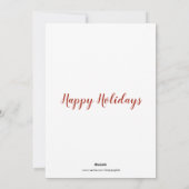 Franse bulledog-puppy in Gift box met mistletoe Feestdagenkaart (Achterkant)